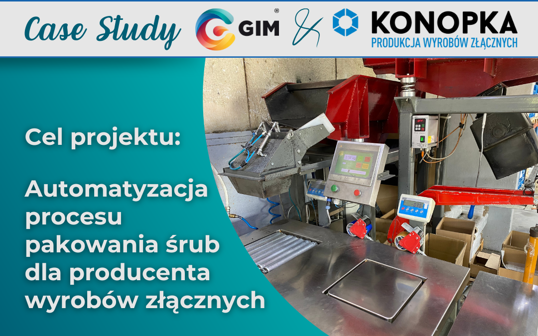 Automatyzacja procesu pakowania śrub dla producenta wyrobów złącznych