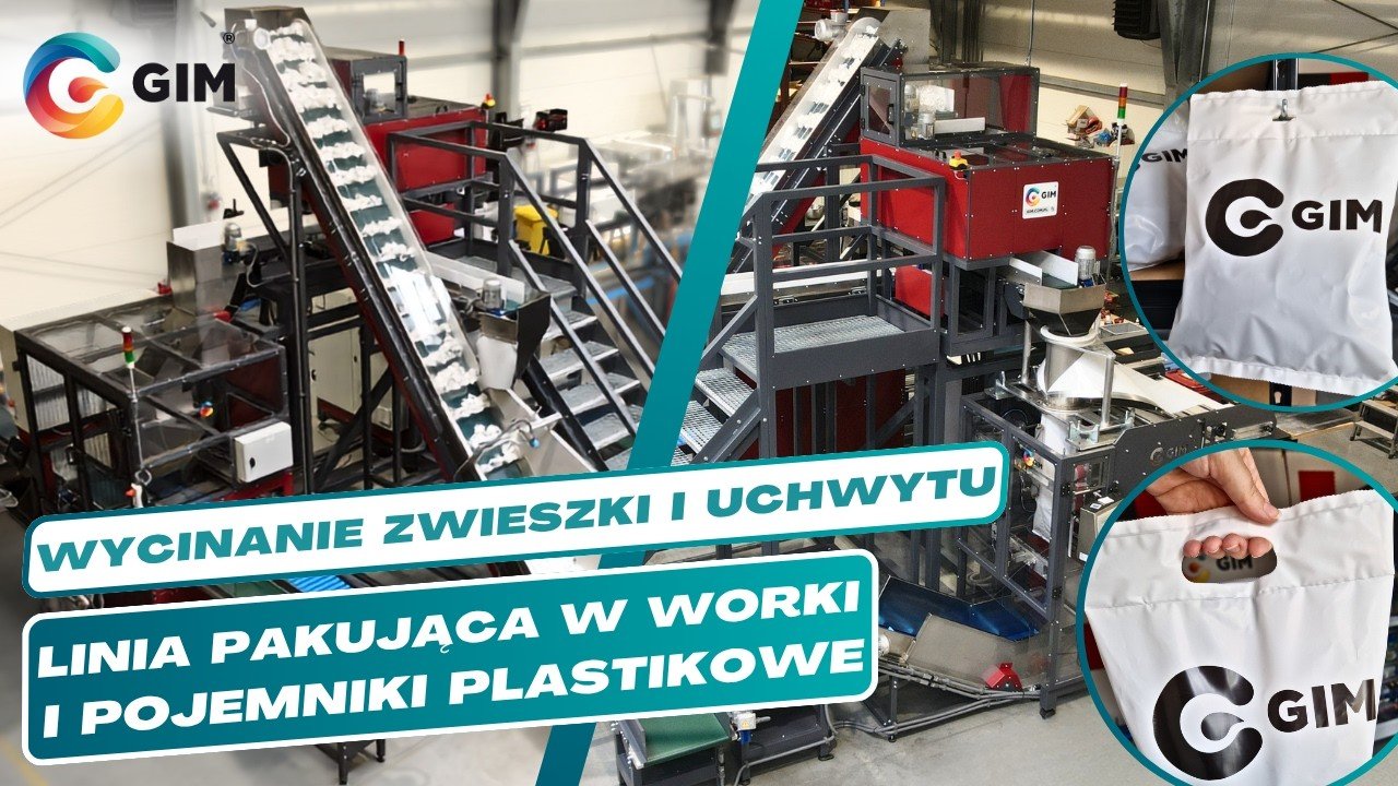 Automatyczna linia pakująca w worki i pojemniki plastikowe