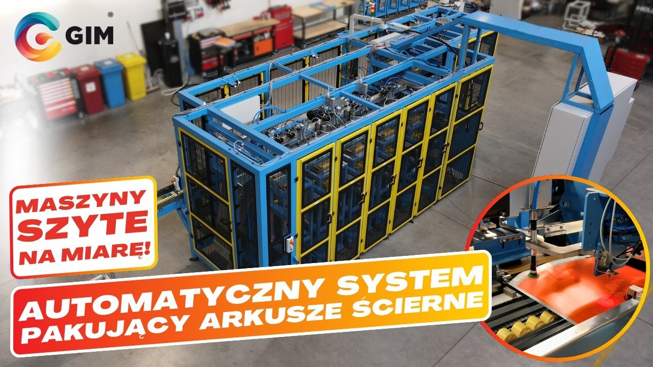 Automatyczny system pakujący arkusze ścierne
