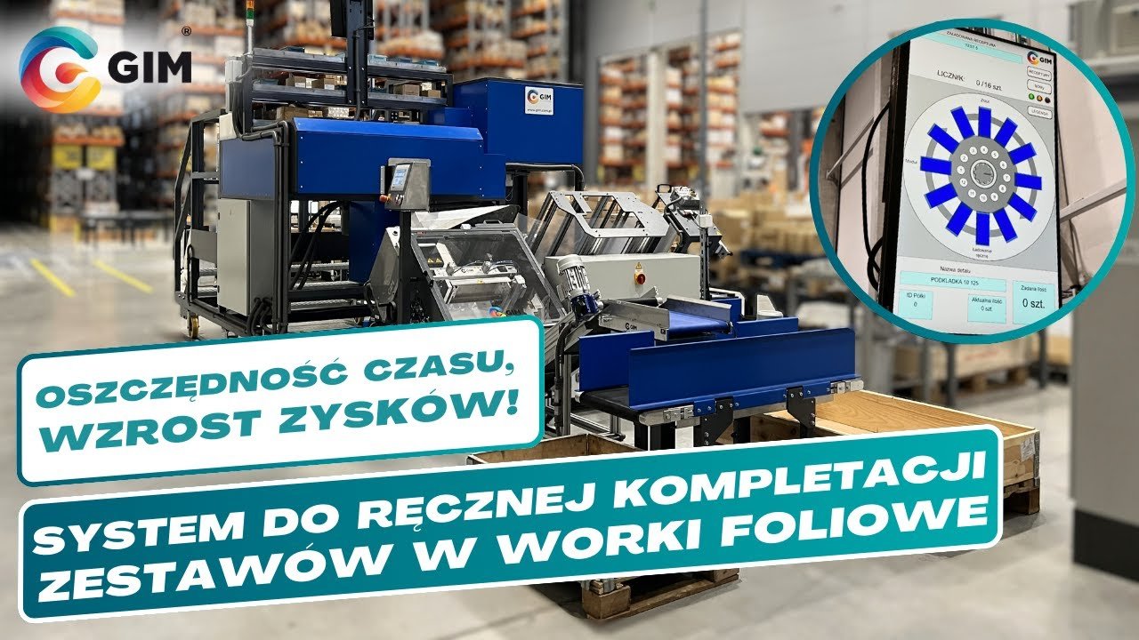 Maszyna pakująca w worki foliowe – system do kompletacji zestawów
