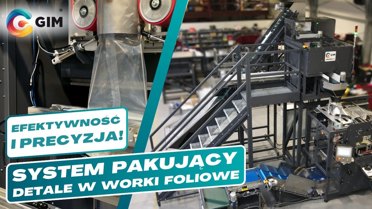 System pakujący detale w worki foliowe – formowanie i zgrzewanie worków
