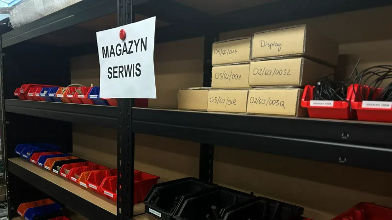 Magazyn części serwisowych