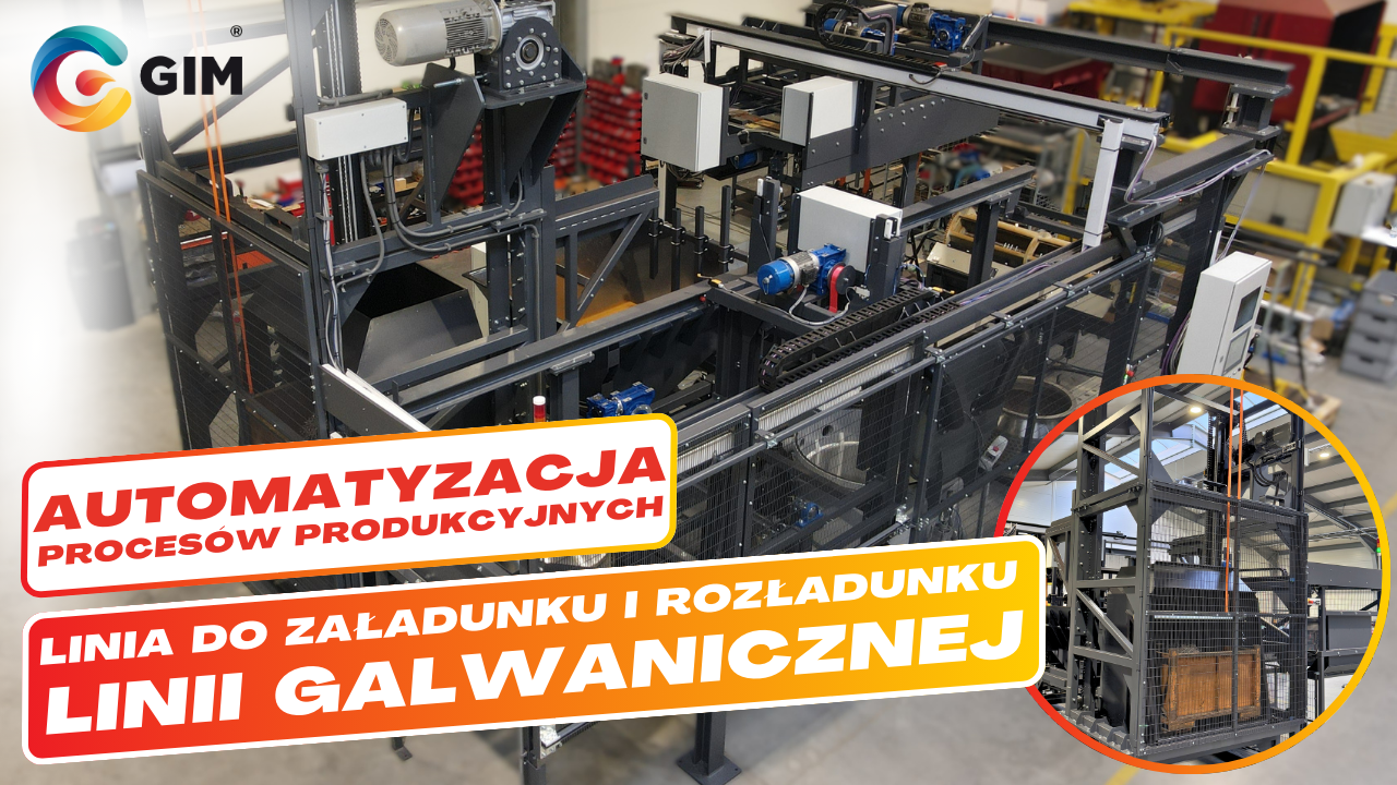 Linia do załadunku i rozładunku linii galwanicznej GIM Linia do załadunku i rozładunku linii galwanicznej GIM